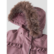 NAME IT Flyverdragt Snow10 Glitter Hearts Wistful Mauve 