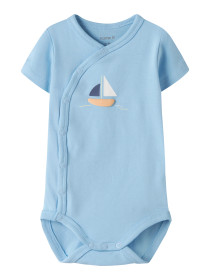 NAME IT Kortærmet Wrap Body Vacion Airy Blue Boat
