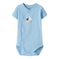 NAME IT Kortærmet Wrap Body Vacion Airy Blue Boat
