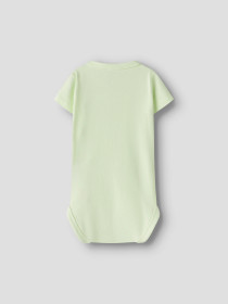 NAME IT Kortærmet Wrap Body Vacion Lime Cream Turtle