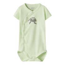 NAME IT Kortærmet Wrap Body Vacion Lime Cream Turtle