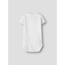 NAME IT Kortærmet Wrap Body Vacion Cloud Dancer Tiger