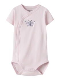 NAME IT Kortærmet Wrap Body Vubie Cradle Pink Butterfly