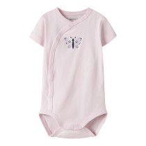 NAME IT Kortærmet Wrap Body Vubie Cradle Pink Butterfly