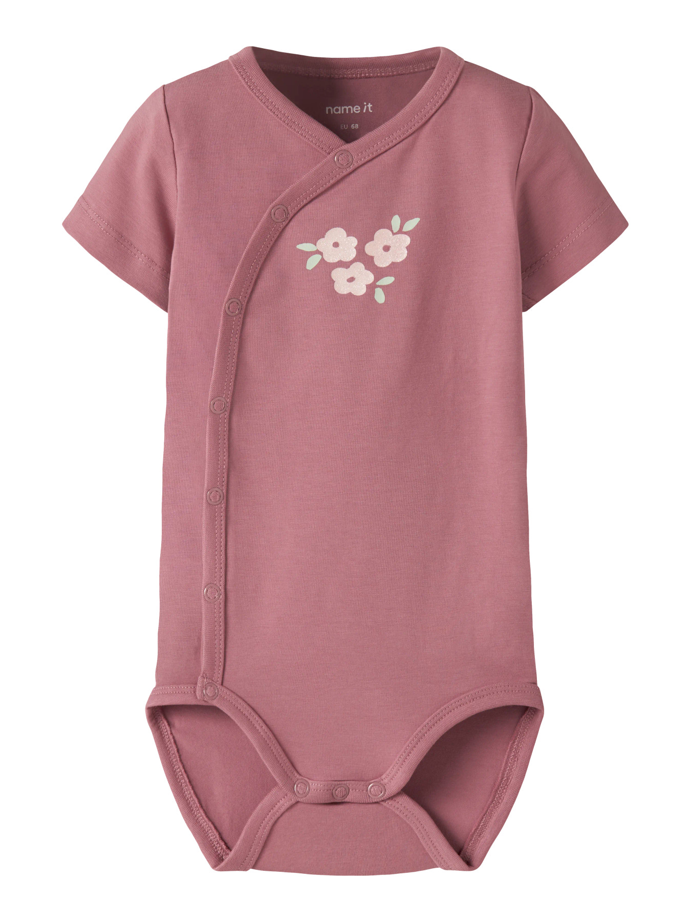 Name It Slå-om Body k/æ - NbfVubie - Mesa Rose/Flowers m. Glimme