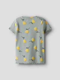 NAME IT T-shirt Vemma Aqua Gray Lemon