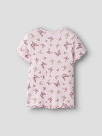 NAME IT T-shirt Vemma Cradle Pink Butterflies