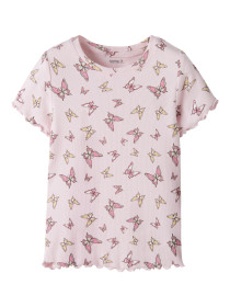 NAME IT T-shirt Vemma Cradle Pink Butterflies