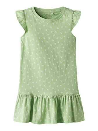 NAME IT Kortærmet Kjole Vida Arcadian Green Shells
