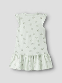 NAME IT Kortærmet Kjole Vida Pale Aqua Sea Shells Green