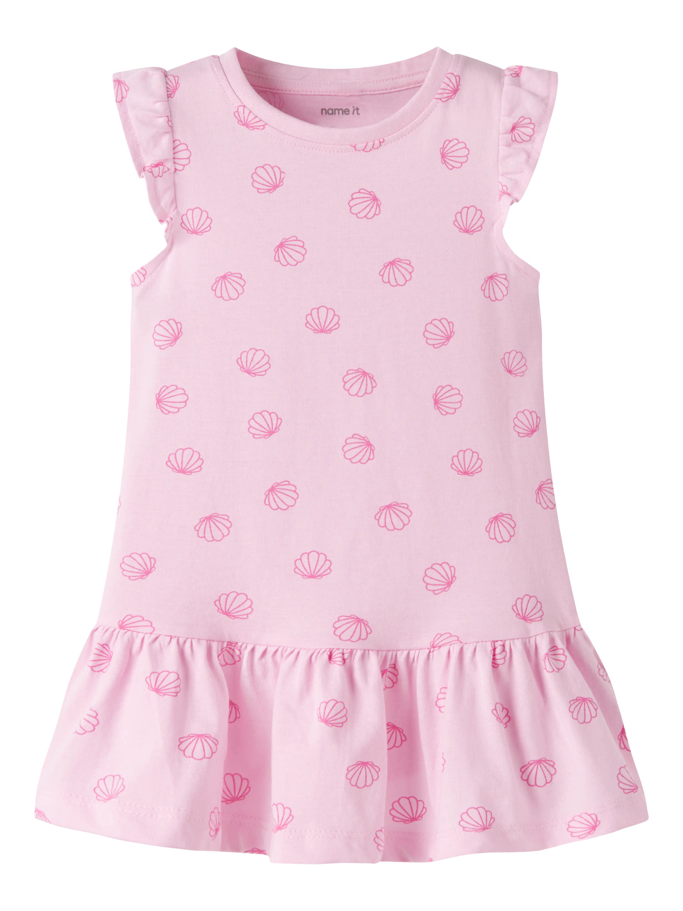 NAME IT Kortærmet Kjole Vida Pirouette Sea Shells Pink