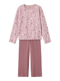 NAME IT Natsæt Mauve Flower Rib Mauve Shadows