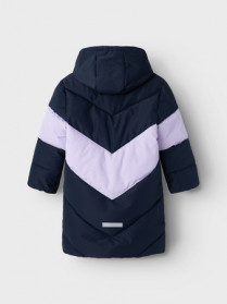 NAME IT Puffer Lang Jakke Megan Dark Sapphire