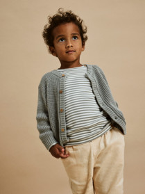 LIL ATELIER Strik Cardigan Nemlen Limestone