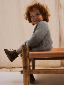 LIL ATELIER Strik Cardigan Nemlen Limestone