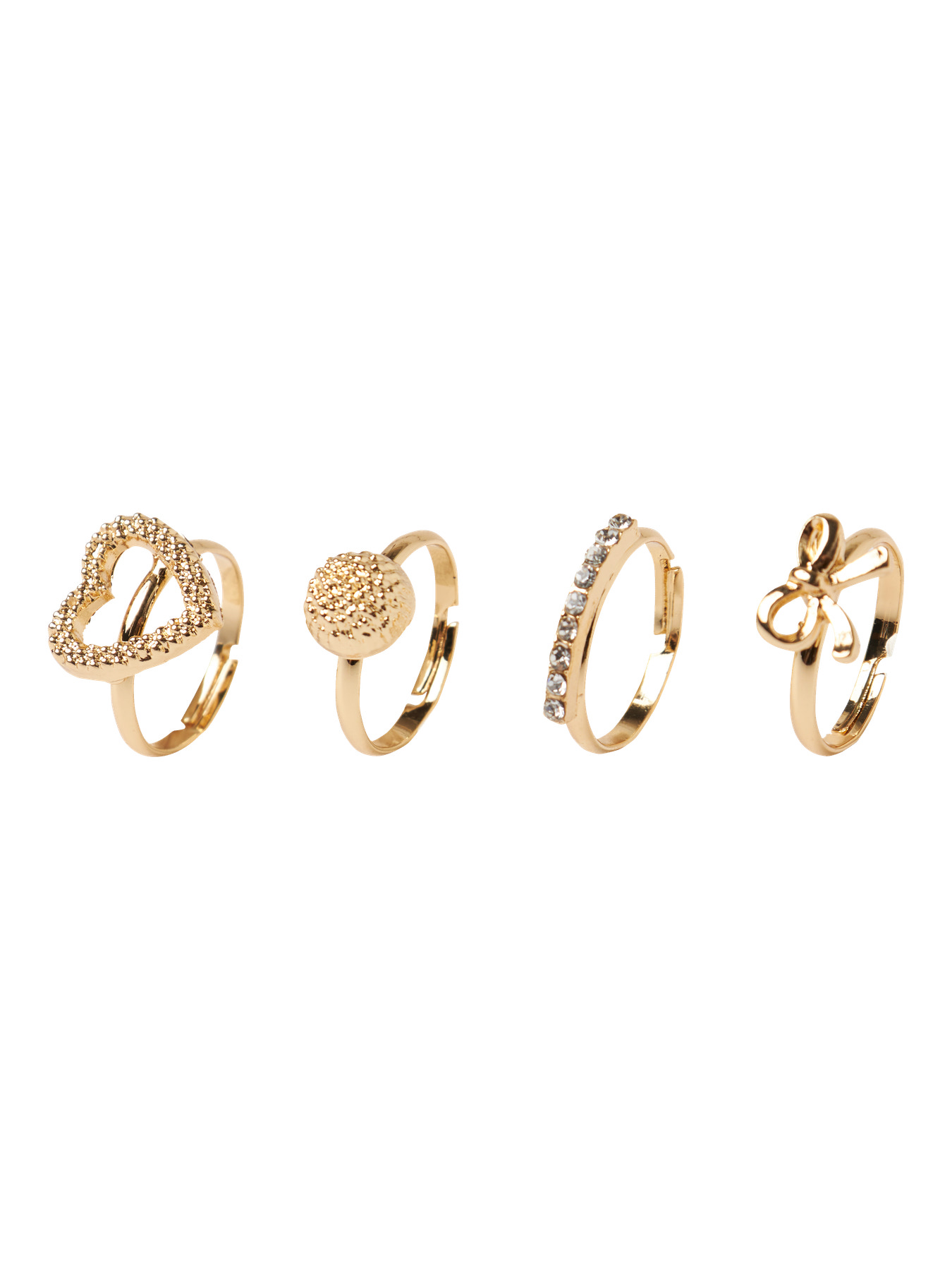 NAME IT 4-Pak Ringe Acc-kida Gold