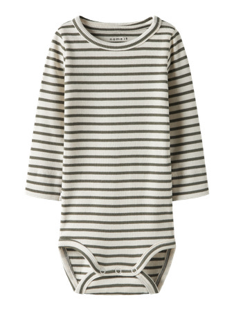 NAME IT Basis Rib Body Bani Dusty Olive