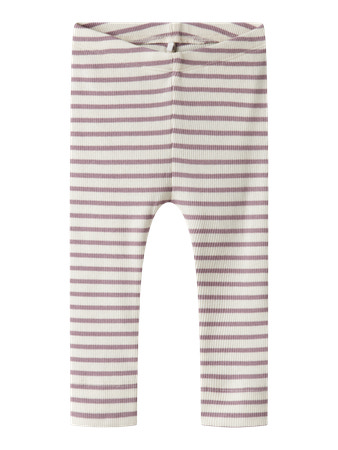 NAME IT Basis Rib Leggings Bani Elderberry