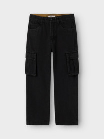 NAME IT Cargo Jeans Ryan Black Denim