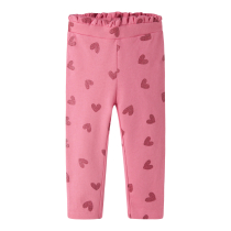 NAME IT Sweatpants Viluba Flowering Ginger Glitter Hearts