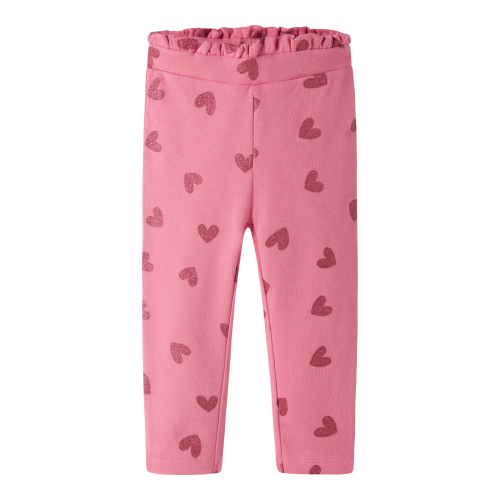 NAME IT Sweatpants Viluba Flowering Ginger Glitter Hearts