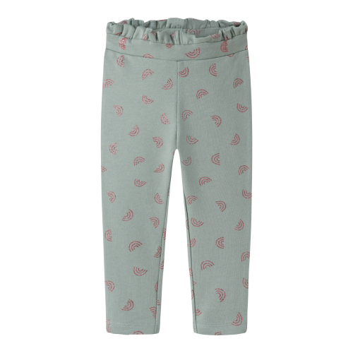 NAME IT Sweatpants Viluba Green Milieu Glitterr Rainbows