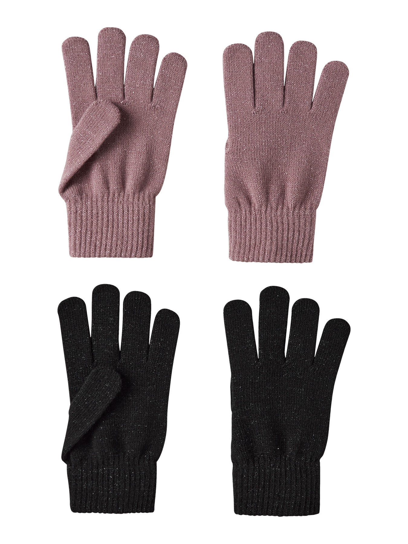 NAME IT 2 Pak Glitter Handsker Magic Woodrose