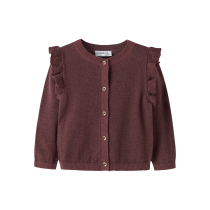 NAME IT Glimmer Cardigan Abinne Wild Ginger