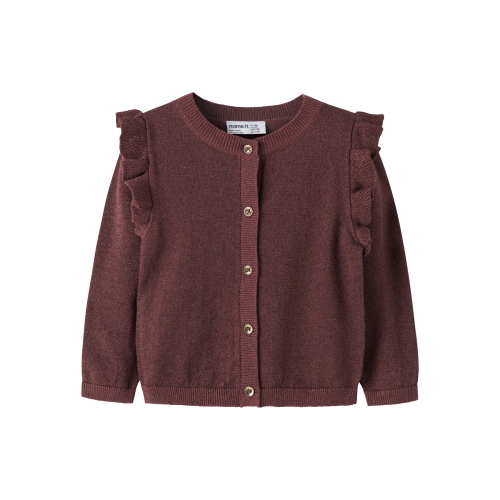 NAME IT Glimmer Cardigan Abinne Wild Ginger