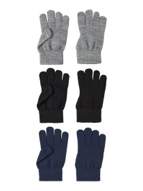 NAME IT 6-Pak Handsker Magic Black Grey Spellbound