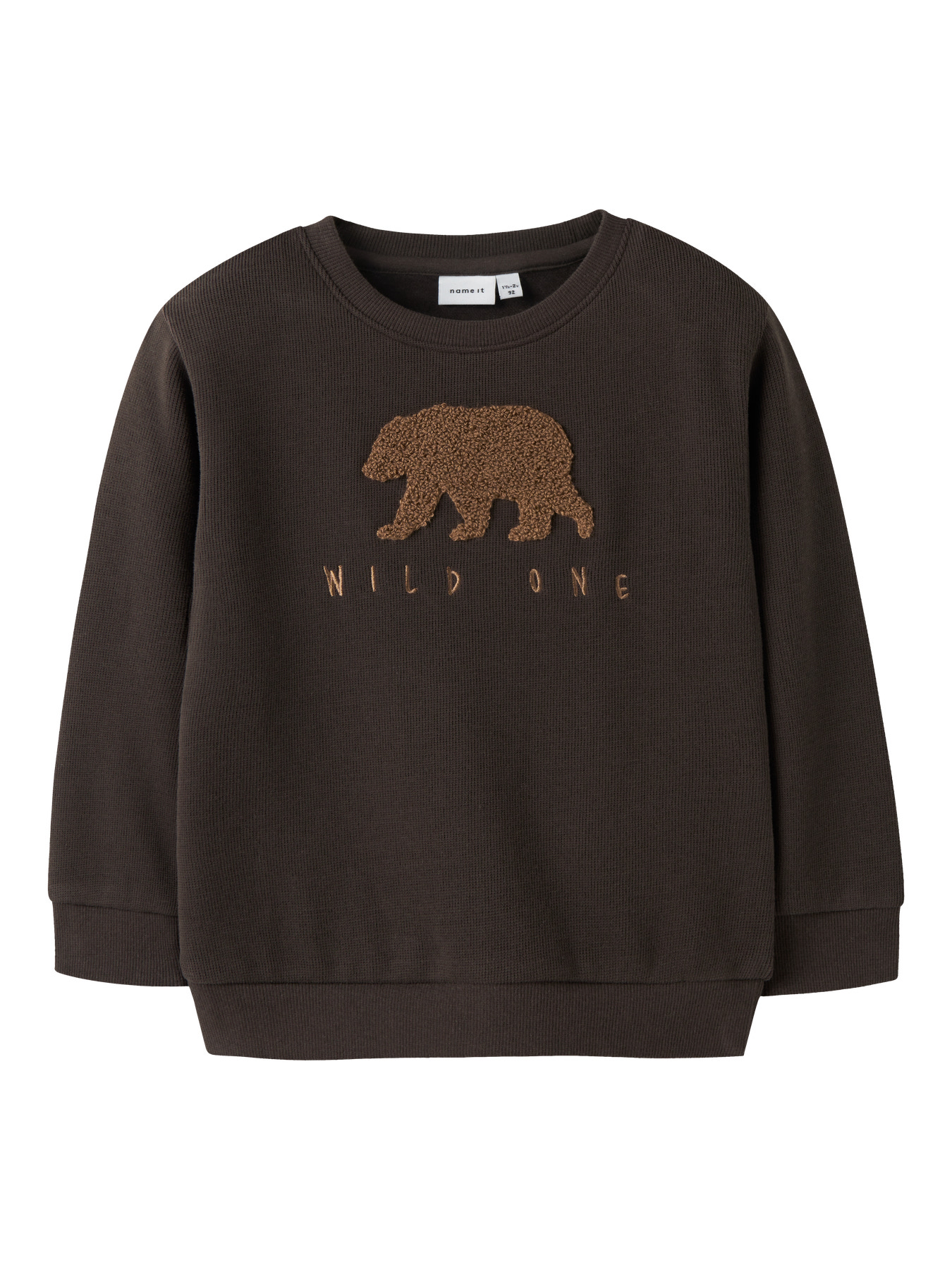 Name It Mini Sweatshirt Delicioso Med Bjørnebroderi - Str. 3y 98cm