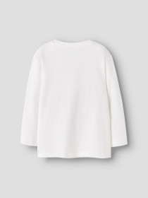 NAME IT Langærmet Bluse Vilasse Cloud Dancer Dino Hi
