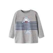 NAME IT Bluse Vilasse Grey Melange Shark