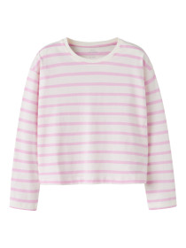 NAME IT Kort Bluse Vita Cloud Dancer Sweet Dreams Stripe