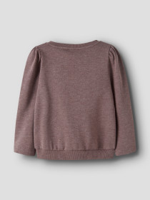 NAME IT Sweatshirt Vima Peppercorn Heart Embroidery