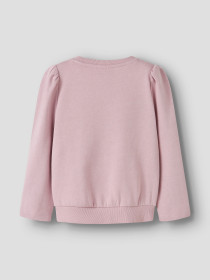 NAME IT Sweatshirt Vima Burnished Lilac Heart Embroidery