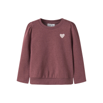 NAME IT Sweatshirt Vima Wild Ginger Heart Embroidery