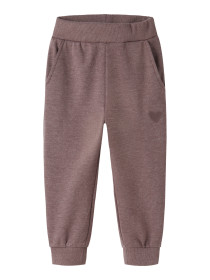NAME IT Sweatpants Vima Peppercorn Heart Embroidery