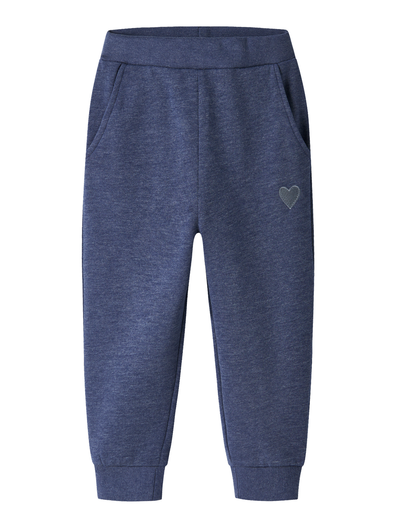 NAME IT Sweatpants Vima Blueprint Heart Embroidery