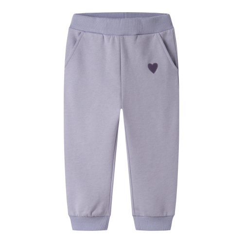 Name It Sweatpants - NmfVima - Heirloom Lilac/Heart Embroidery