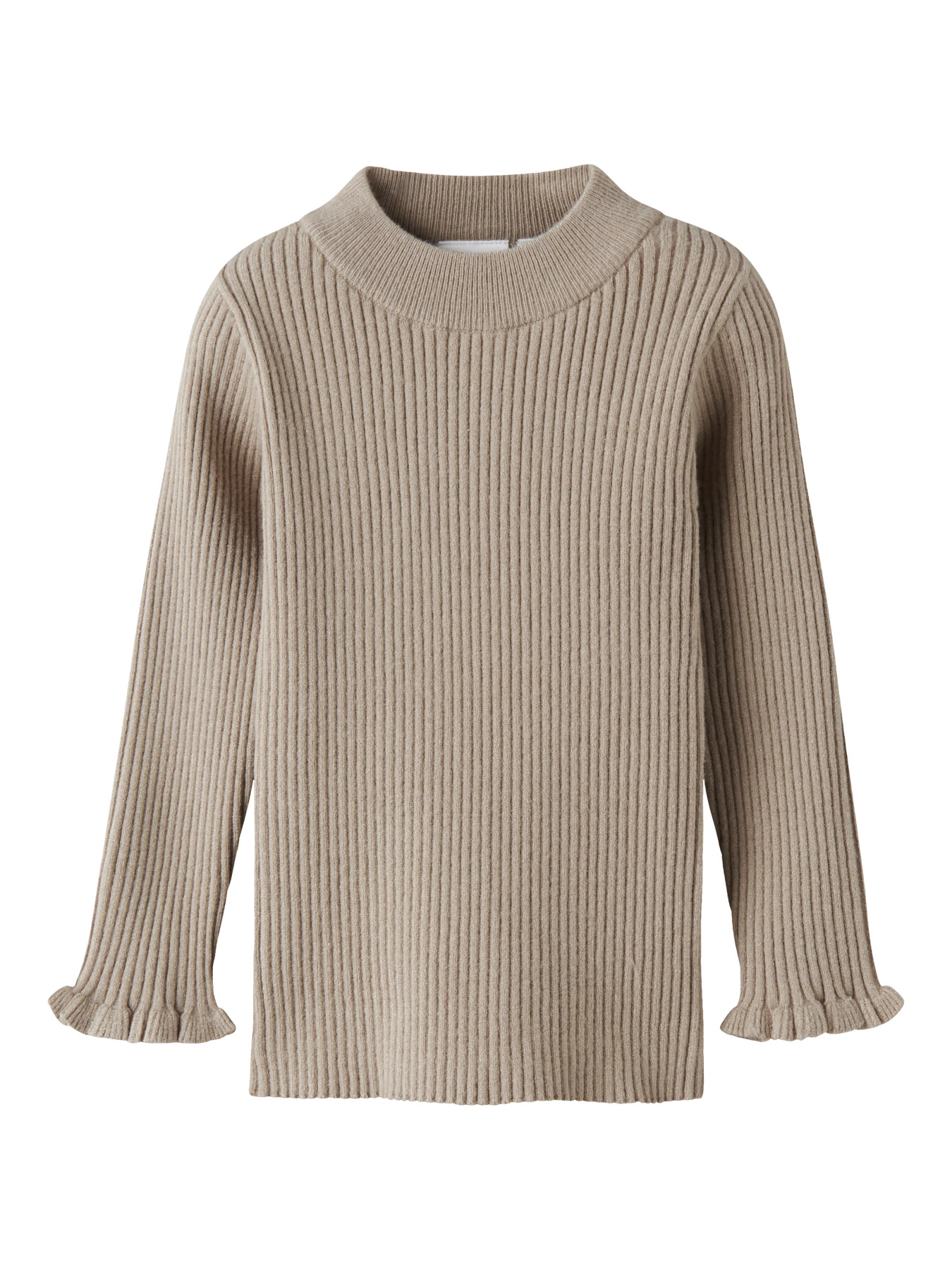 NAME IT Striktrøje Vianna Island Fossil billede