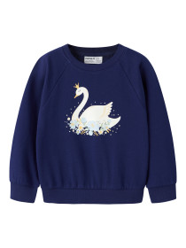 NAME IT Sweatshirt Venus Beacon Blue Princess Swan
