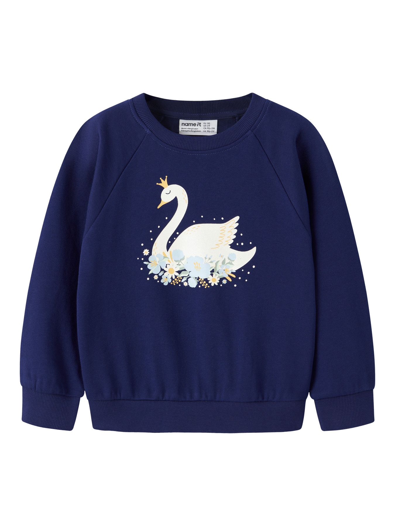 NAME IT Sweatshirt Venus Beacon Blue Princess Swan