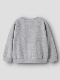 NAME IT Sweatshirt Venus Grey Melange Rainbow Clouds