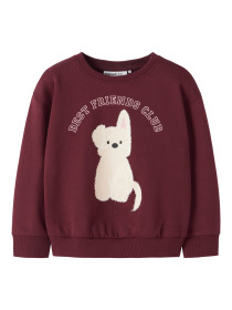 NAME IT Sweatshirt Viloui Burgundy Best Friend Club