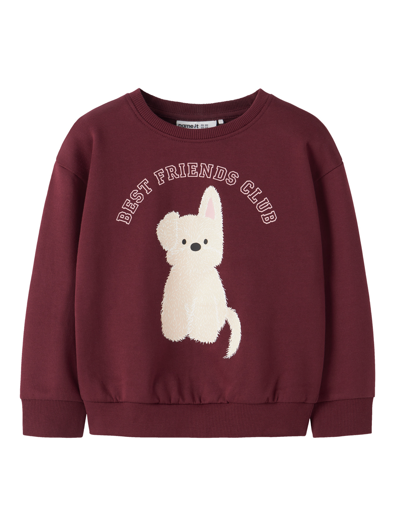 NAME IT Sweatshirt Viloui Burgundy Best Friend Club