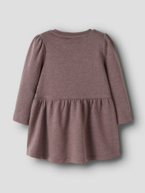 NAME IT Kjole Vima Peppercorn Heart Embroidery