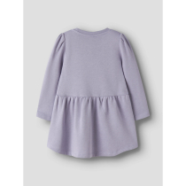 NAME IT Sweat Kjole Vima Heirloom Lilac Heart Embroidery