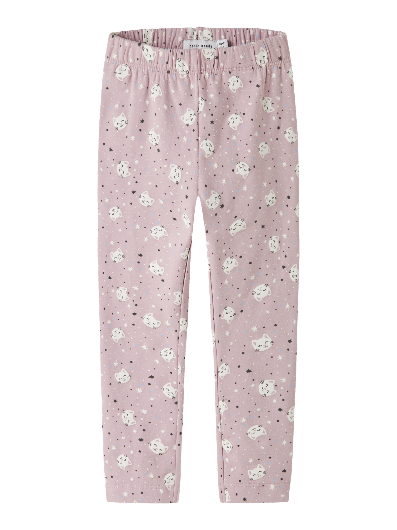 NAME IT Sweat Leggings Davina Keepsake Lilac Yin Yang Cats