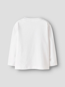 NAME IT Langærmet Bluse Veen Bright White Snail
